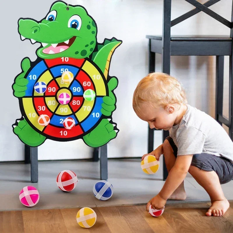 Board Game With Questions - Educational Games Dart Board Stickey Ball