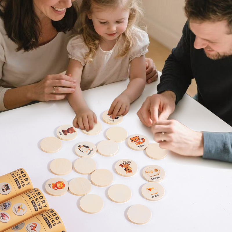 Wooden Memory Match Stick Ches - Board Game With Questions review and price
