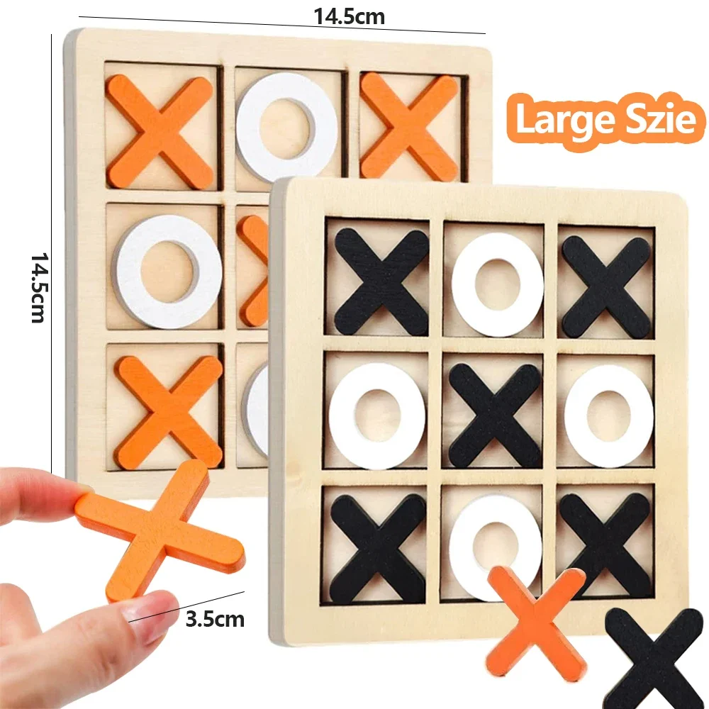 Wooden XO Tic Tac Toe Game Min - Board Game With Questions review and price