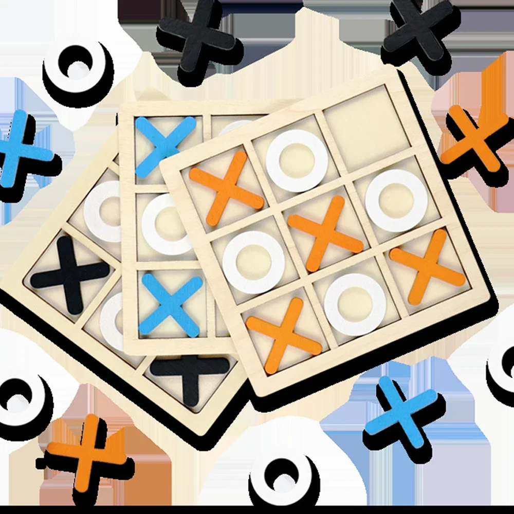 Wooden XO Tic Tac Toe Game Min - Board Game With Questions review and price