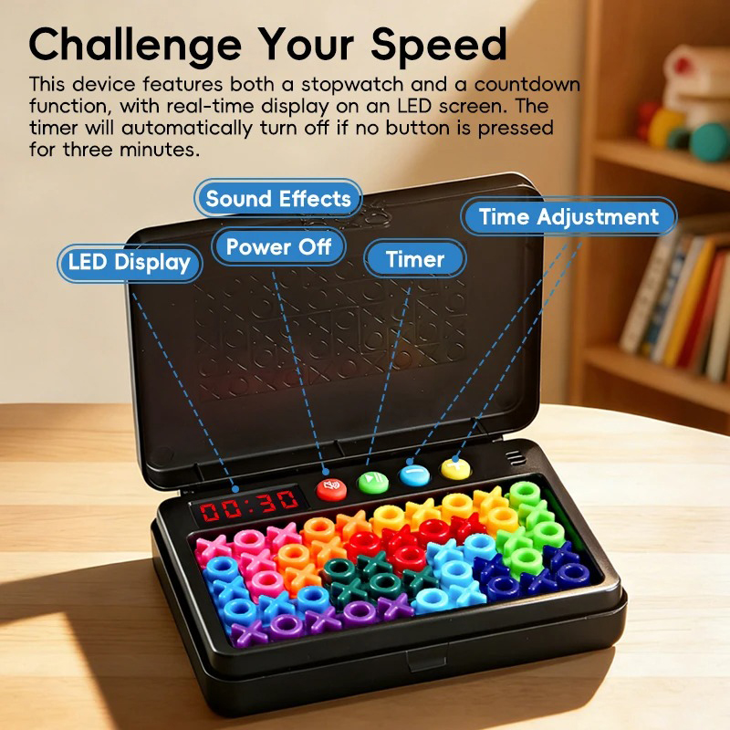 KNYYSECQ Smart XO Puzzle Child - Board Game With Questions review and price