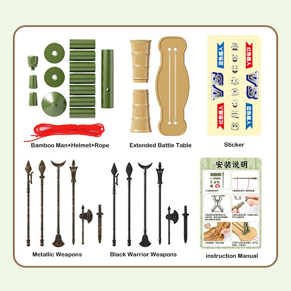 Two-player Battle Bamboo Man B - Board Game With Questions review and price