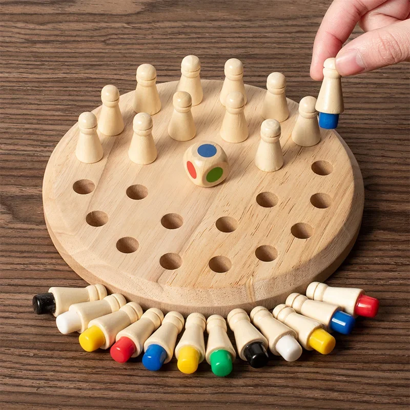 1PC Wooden Memory Match Stick  - Board Game With Questions review and price