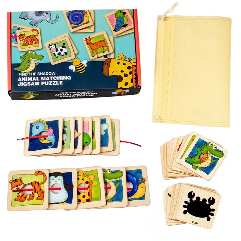 Wooden Animal Fur Pattern Matc - Board Game Nature review and price