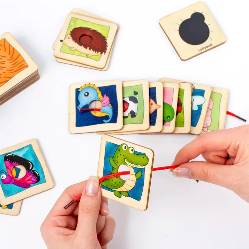 Wooden Animal Fur Pattern Matc - Board Game Nature review and price
