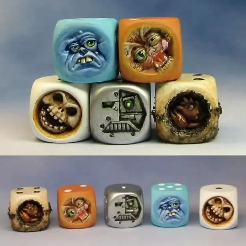 Resin Monster Face Dice Set Ha - Board Game Dungeons And Dragons review and price