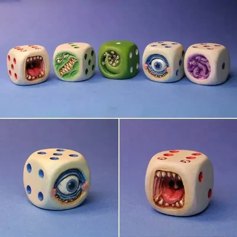 Resin Monster Face Dice Set Ha - Board Game Dungeons And Dragons review and price