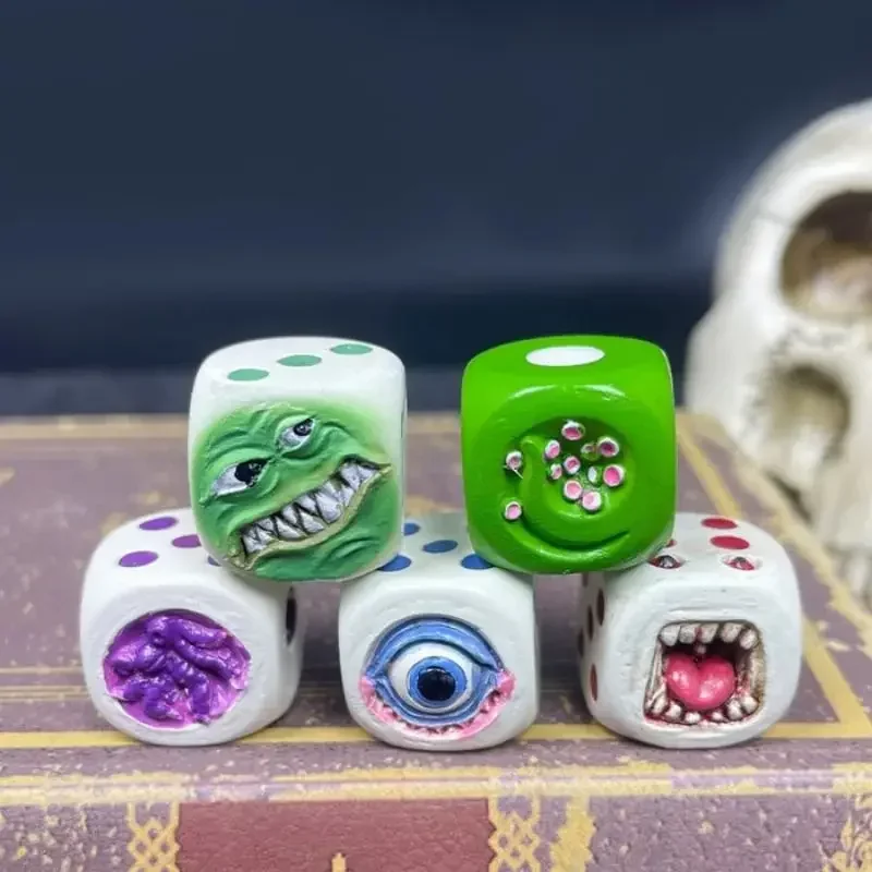 Resin Monster Face Dice Set Ha - Board Game Dungeons And Dragons review and price
