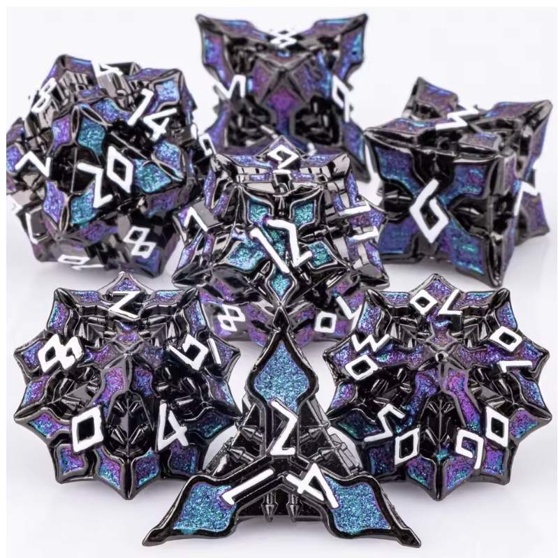 7pcs DND Metal Dice Set MTR Po - Board Game Dungeons And Dragons review and price