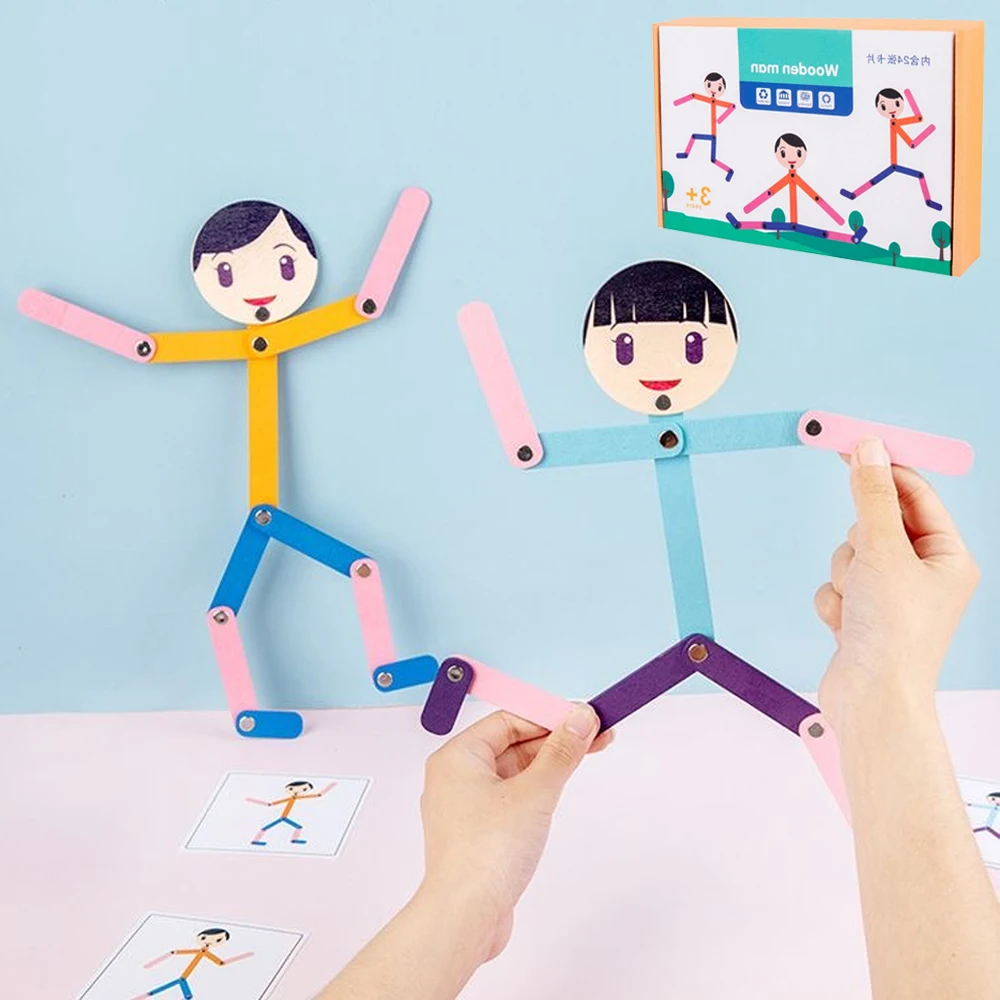 Sport Wooden Man Material DIY  - Board Game With Questions review and price